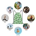 thumbnail image 6 of Sikiie Green Leaves Drawstring Backpack Drawstring Bags, Draw String Back Bag for Sports, Gym, Travel, Swimming, Beach-Small, 6 of 6
