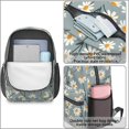 thumbnail image 4 of Daisy Pioneer Flower 17" School Backpacks for Teens,Waterproof Oxford Fabric,S-Shape Padded Straps for School,Travel,Hiking,Camping, 4 of 6