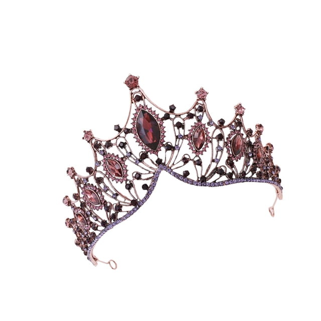 Guardurnaity Bridal Headdress Vintage Baroque Style Hairstyling Fashion Decor Accessory Rhinestone Dressing Headwear Women Wedding Props Accesorio para el cabello No.1