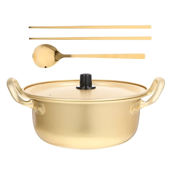 ACDANC Soup Pot Korean Ramen Pot Cookware Soup Pasta Stew Pasta Pot 18Cm(7.87X7.9X3.15Inches)