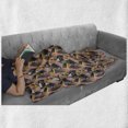 thumbnail image 5 of Abstract Soft Flannel Fleece Throw Blanket, Polygonal Artwork Illustration with Flourish Ornamental Creative Shapes Print, Cozy Plush for Indoor and Outdoor Use, 60" x 80", Multicolor, by Ambesonne, 5 of 5