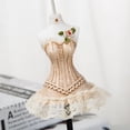 thumbnail image 4 of Deeceymbur Rotating Jewelry Display Stand Wooden Mannequin Necklace Earring Holder Showcase Decorative Organizer for Store Counter Home Vanity Resin Bust Prop, 4 of 4
