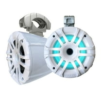 Memphis Audio MXA62TW 6.5" Wake Tower Speakers, White With Swivel Mounting Clamps