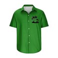 thumbnail image 4 of Mefallenssiah Mode Hommes Confortable Impression Manches Courtes Col Chemise Chemisier, 4 of 4