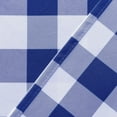 thumbnail image 4 of Mloabuc 3 Piece Semi Sheer Kitchen Curtains - Light Filtering Buffalo Plaid Tier and Valance Window Curtains Set, Royal Blue and White, 52 W x 18 L (1 Panel) + 26 W x 36 L (2 Panels), 4 of 6