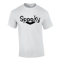 Halloween Spooky Adult Unisex Short Sleeve T-Shirt-White-XXXL