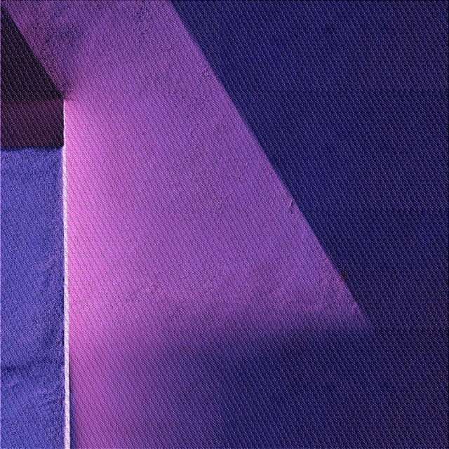 Ahgly Company Indoor Square Patterned Purple Plum Purple Area Rugs, 6' Square