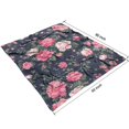 thumbnail image 4 of Pioneer Flower Floral Print Pattern Blanket,Comfortable Soft Flannel Throw Blanket,All Season,Warm Lightweight Blankets for Sofa Bed Couch Living Room Chair,50"x60", 4 of 4