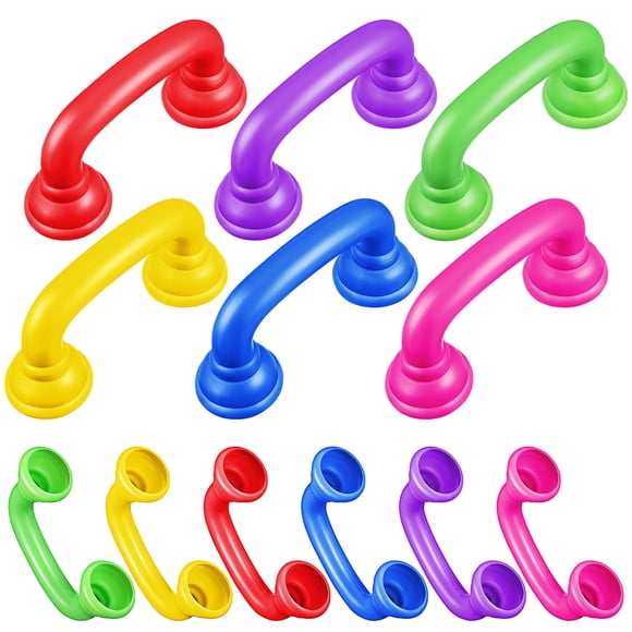 KAKOWELY 12 Pcs Whisper Phones For Kids Plastic Reading Phones Toddler Speech Therapy Toys Phone Whisper For Classroom And Home Use,5.39X"X2.56"X1.65"