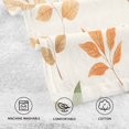 thumbnail image 5 of Yayeee 100% Cotton Hand Towels for Bathroom 16" x 28" Soft Absorbent Kitchen Towel, Beige Autumn Leaves, 5 of 7