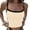 Beige, variant on Women's Tanks Women Slim Fit Backless Vest with Contrast Color for Stylish Summer Wear Pink L