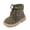 A01/Army Green, variant on Toddler Boys Girls Boots Kids Work Boots Winter Snow Boot Lace Up Hiking Outdoor Shoes (Toddler/little Kid)