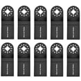 thumbnail image 2 of 10pcs 35mm Multitool Blades High Carbon Steel Oscillating Saw Blades Quick Release Oscillating Blades Professional Fast Cut Swing Blades Compatible with Most Oscillating Tool for Metal Wo, 2 of 9