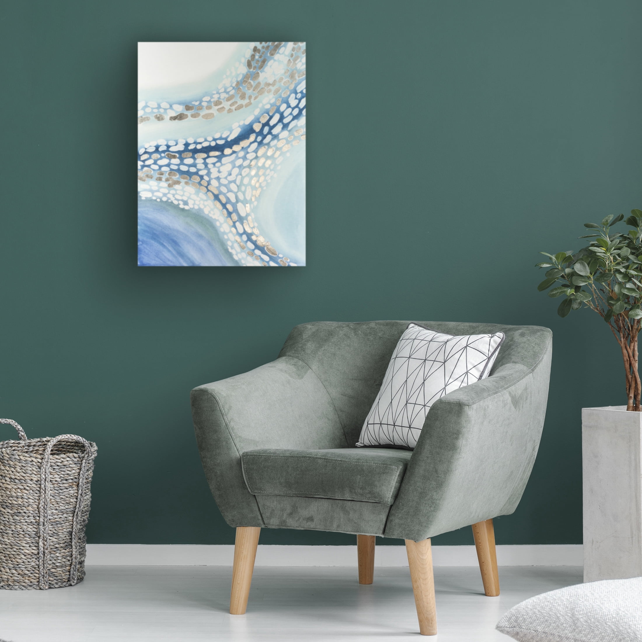 Canvas Wall Art - Vanna Lam 'Teeming II' Wall Art for Living Room, Bedroom, or Office Décor by Trademark Fine Art - 14 x 19 Inches