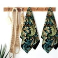 thumbnail image 6 of Nawy Spring Floral Watercolor Herbs Flowers Leaves Boho Green Yellow Kitchen Towels 2-Pack 27.5*16in, 6 of 6