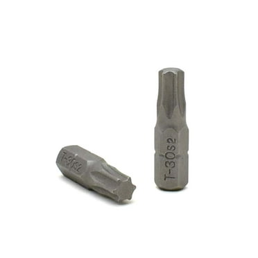 50 Display Pack - T30 Single End Torx Screwdriver Bits - 1 Inch Long