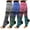 3 Pairs Strip, variant on 3 Pairs Compression Socks for Women&Men, Open Toe Knee High Support Socks for Running Climbing Cycling Yoga Gift for Mom