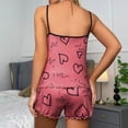 thumbnail image 6 of HCYSFG Women's Color Block Pajama Sets 2 Piece Sleeveless Tank Top Sleepwear With Loose Fit Soft Comfortable Casual Shorts Set, 6 of 7