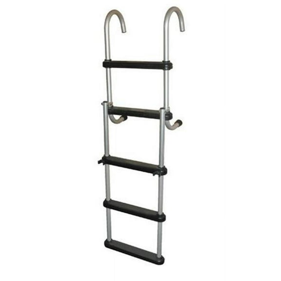 5 Step Anodized Aluminum Removable Pontoon Ladder