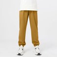 thumbnail image 2 of Wlynlyn Kids Jogger Pants Elastic Waist Cuffed Ankle Casual Soft Lightweight Trousers Multi Colors(12-13 Years,Khaki), 2 of 7