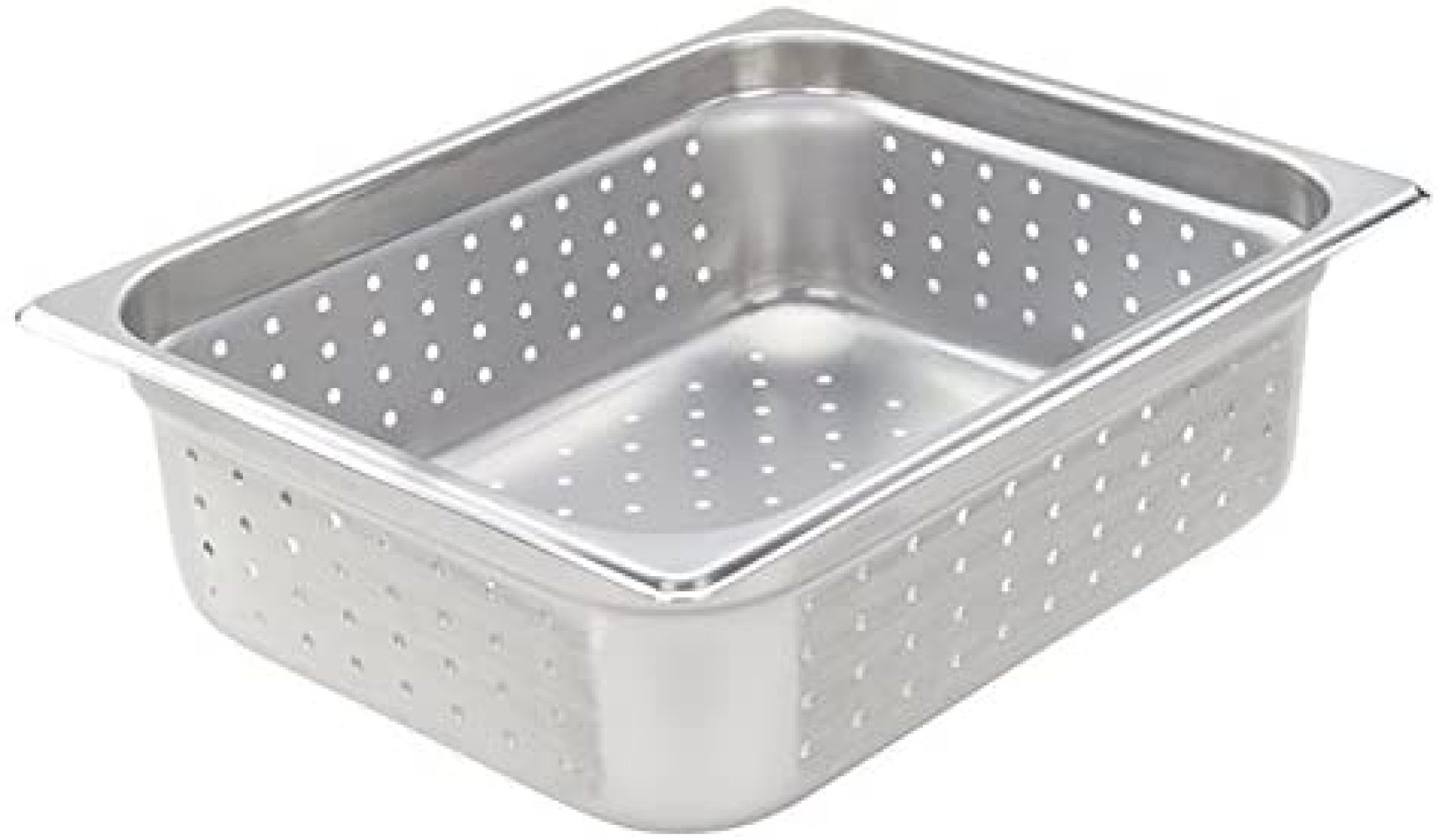 RovKeav SPJH204PF, 4Inch HalfSize Perforated Steam Pan, 22 Gauge Stainless Steel Sheet Pan