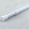 thumbnail image 1 of Pack Spring Tension Curtain Rod Adjustable 28-43 Inches，Diameter， White，Small Short Expandable Spring Loaded Curtain Tension Rods For Window, Bathroom, Cupboard,Kitchen, 1 of 5
