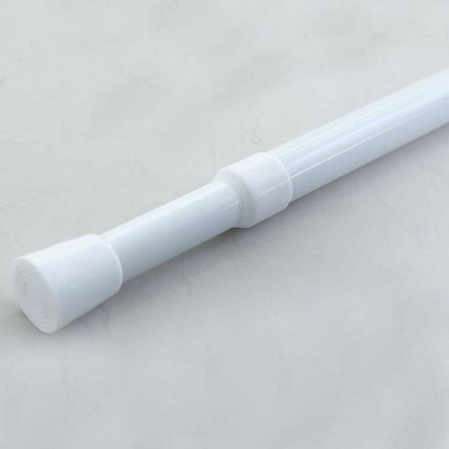 Pack Spring Tension Curtain Rod Adjustable 28-43 Inches,Diameter, White,Small Short Expandable Spring Loaded Curtain Tension Rods For Window, Bathroom, Cupboard,Kitchen
