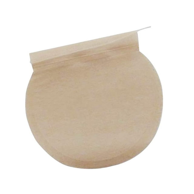 100 bolsas de filtro de té vacías, bolsas de infusión de té desechables con cordón Color_Círculo_6x8cm natural