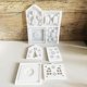 thumbnail image 4 of Injueey Moldes de silicona duraderos para manualidades y yeso – Hermosas casas navideñas Jabón de apariencia suave Artesanía amar, 4 of 6