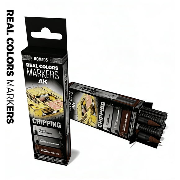 Ensemble de Marqueurs Couleurs Réelles RCM105 Armes Peinture Modèle