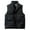 Black, variant on Daznico Jackets for Men,Solid Color Concealed Zipper Vest Padded Warm Sleeveless Quilted Jacket Winter Outdoor Insulated Layer,Mens Winter Coats,Size:M