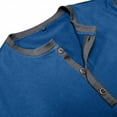 thumbnail image 5 of Miluxas Men's Henley Shirts Long Sleeve Casual Pullover T-Shirt Fashion Basic Button Shirtst Blue, 5 of 6