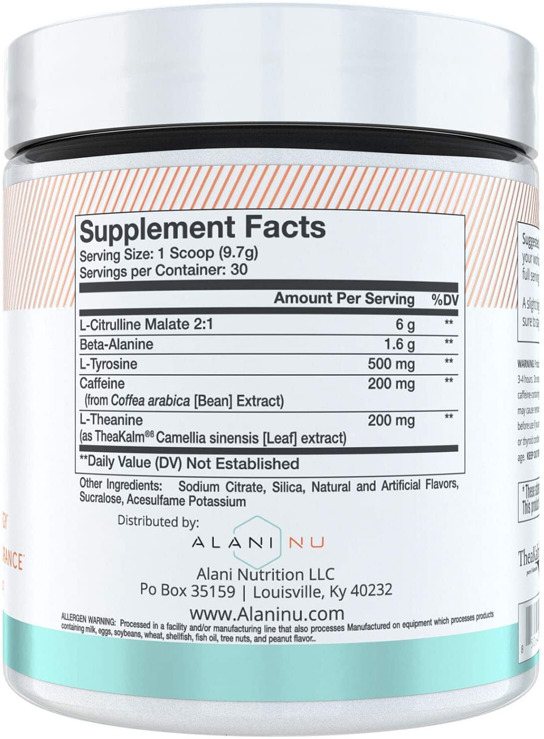 Alani Nu Pre Workout Supplement Powder For Energy Endurance And Pump Arctic White 30 Servings Walmart Com Walmart Com