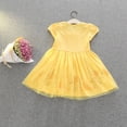 thumbnail image 6 of ATAIKU Yellow Princess Dress Up for Girls Sequin Tulle Birthday Party Dress Kids Ball Gown Halloween Christmas Dresses 1PCS, 6 of 11