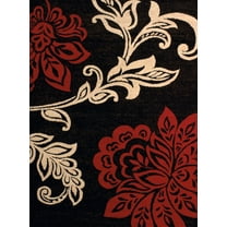 United Weavers Dallas Area Rug 851-10830 Trouseau Red Leaves Vines 2' 3" x 7' 2" Rectangle