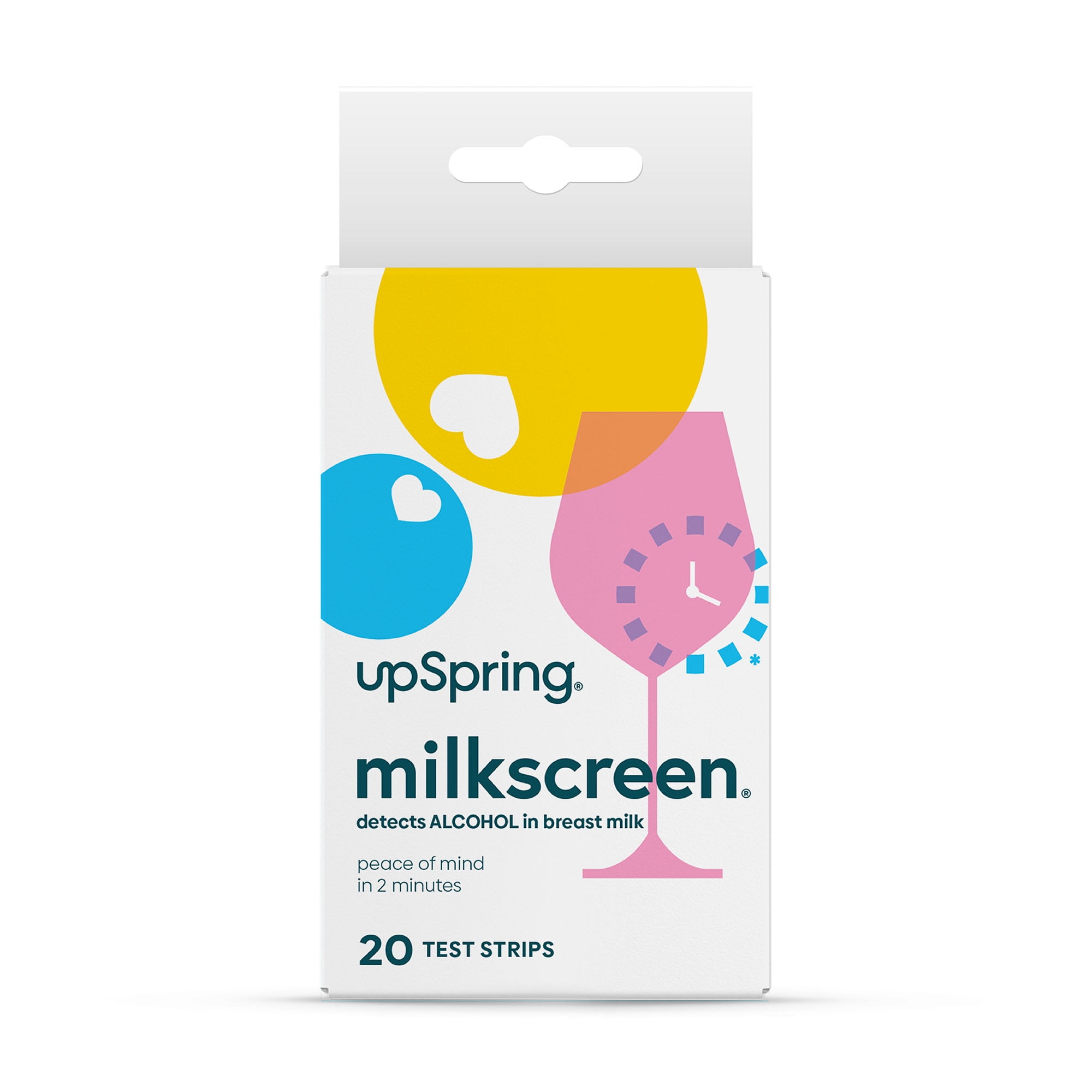 UpSpring MilkScreen Test Strips for Alcohol in Breast Milk, 20 Strips