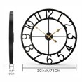 thumbnail image 6 of Evursua 30inch Decorative Large Wall Clock for Home Hanging Clocks Big Arabic Numerals Black, 6 of 9