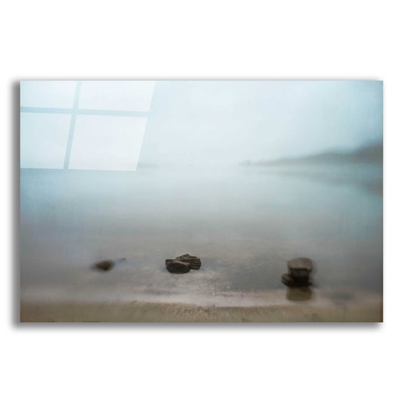 Epic Art 'Three Rocks' by Dawn D Hanna, Acrylic Glass Wall Art, 16"x12"