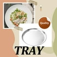 thumbnail image 4 of keepw Stainless Steel Serving Plate Anti-corrosive Brushed Bottom Glossy Round Baking Cooking Fish Restaurant Tray Tableware 27.5cm, 4 of 6