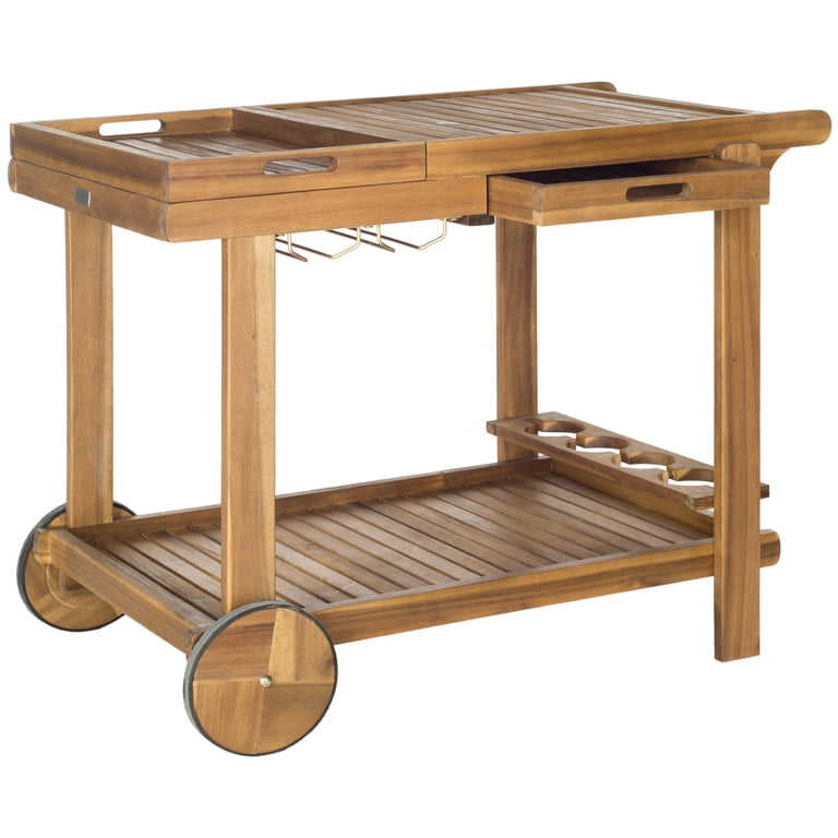 Safavieh Orland Indoor/Outdoor Contemporary Wood Tea Trolley