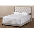 thumbnail image 6 of Baxton Studio Brady Modern and Contemporary Beige Fabric Upholstered Full-Size Bed, 6 of 10