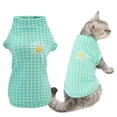 thumbnail image 2 of Cat Sweater, Winter Cat Sweater Coat - Soft Warm Cold Weather Clothes Knitwear for Kittens & Small Dogs Indoor Outdoor Wearing, Knitted Classic for Doggies Kitties Girls Boys, Green S, 2 of 9