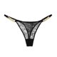 thumbnail image 4 of Gibobby Tangas de mujer Ropa interior de mujer Calzoncillos de de metal sexy de encaje(Negro,G), 4 of 5
