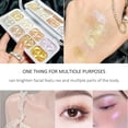 thumbnail image 5 of 8 Colors Face Highlighter Makeup Palette，Shimmer Glitter Multichrome Highlight Powder，All Sparkling Shades Can Be Layered or Worn Individually, 5 of 9