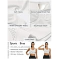 thumbnail image 4 of MINTREUS Women's Sports Bra Moderate Support Wide Strap Mesh Breathable Fitness Workout Yoga Bra, 4 of 7