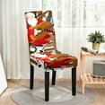 thumbnail image 4 of Bpyeka Christmas Chair Cover 1 Piece Christmas Dining Table Chair Protector Elastic Chair Cover Washable Suitable for Restaurant Hotel Party Wedding,Holiday Products,Fall Decor, 4 of 6