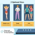 thumbnail image 3 of Goplus Memory Foam Camping Mattress with Anti-slip Bottom Travel Bag for Outdoor Sleeping Blue, 3 of 10