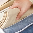 thumbnail image 4 of Closet Organizer Storage Box Foldable Underwear Organizers Storage Dividers Drawer Organizer Socks 7 Grids Box for Clothes, 4 of 5