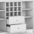 thumbnail image 5 of Simpli Home Bedford SOLID WOOD and Pine 54 inch x 17 inch Rectangle Transitional Sideboard Buffet and Wine Rack in White, 5 of 8