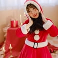 thumbnail image 6 of LUOGENLI Girls Christmas Outfits Size 10-12 Short Sleeve Christmas Children's Clothing Dress Red Skirt Kindergarten Girls Santa Long Sleeves Christmas Outfits for Toddler Girls 4T Red 6-7 Years, 6 of 8